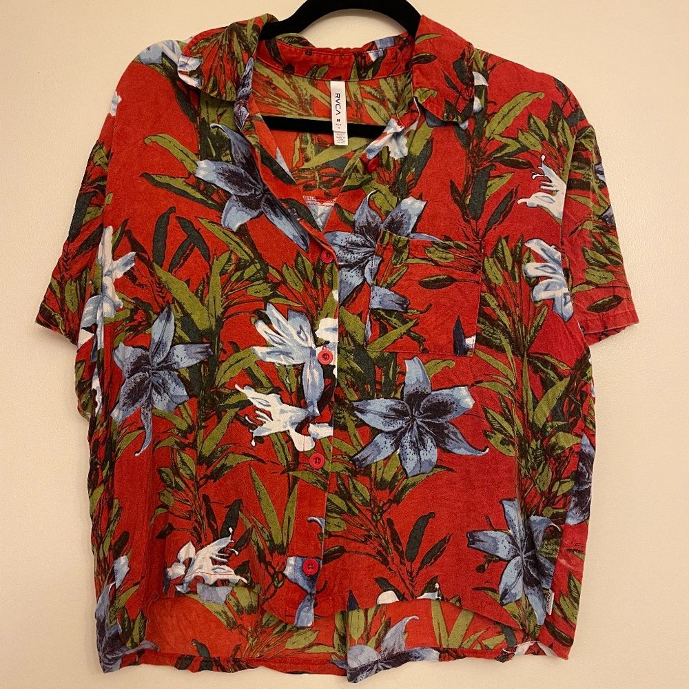 RVCA Women's Hawaiian button up